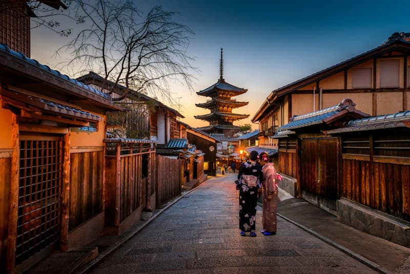 Architecture traditionnelle et paysage du Japon